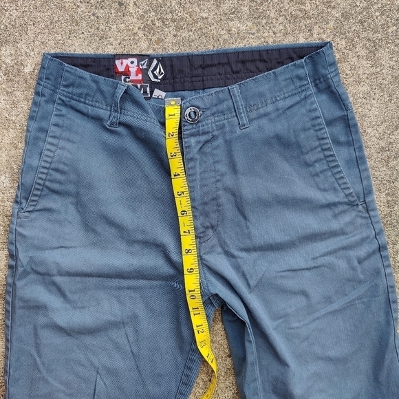 Vintage Y2K 2000s VOLCOM Faded Blue Casual Skater Skate Shorts Mens Size 30 - Picture 8 of 12
